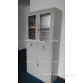 Widely Used Steel Book Rack Cabinet, with half glass door and 2 drawers